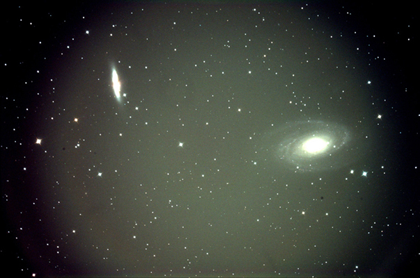 telescope image without flat correction