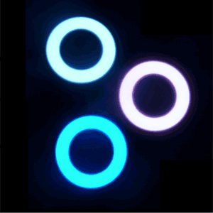 Glowing Disc of EL Tape Ring Shape on Tron Costume 4 X 6cm EL Hoops = £12.99