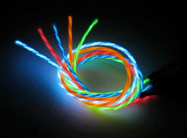 33cm ULTRA Chasing EL Wire Tri Colour £12  p/m Super Bright Glowing Motion Wire 