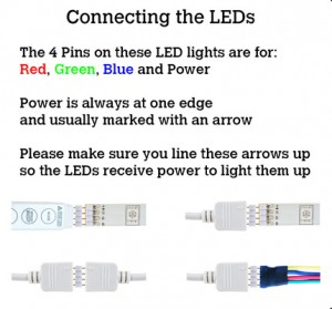 Connecting LED SMD 5050 to controller or splitter