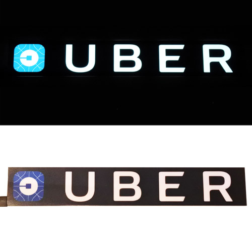New Long Glowing uber car sign