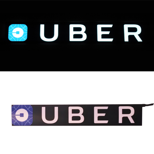 larger 40cm long glowing uber sign