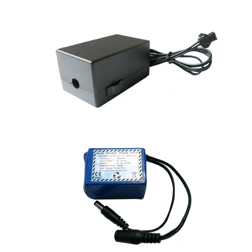 Powerful portable driver inverter for 5-15m of el wire with square 1800 li-ion rechargeable battery