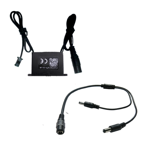 12v large adaptable water resistant driver inverter for 5-15m of el wire with two way splitter