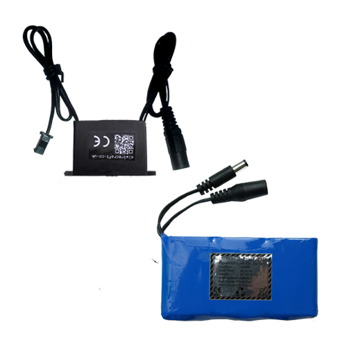 12v large adaptable water resistant driver inverter for 5-15m of el wire with thin 1800 li-ion rechargeable battery