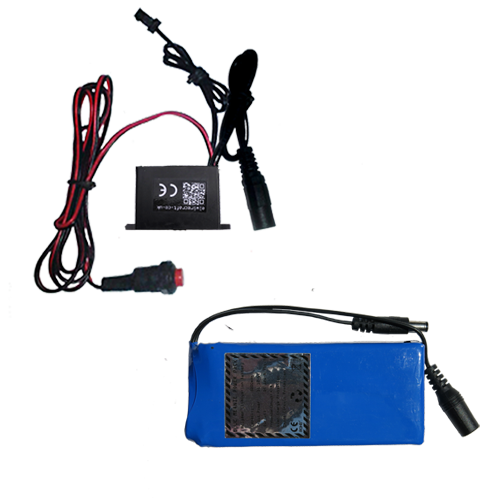 12v large adaptable water resistant driver inverter for 5-15m of el wire with thin 1800 li-ion rechargeable battery