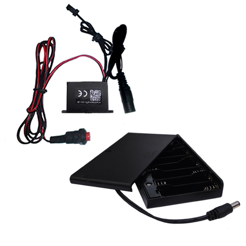 12v large adaptable water resistant driver inverter for 5-15m of el wire with trigger switch 8xAA battery box