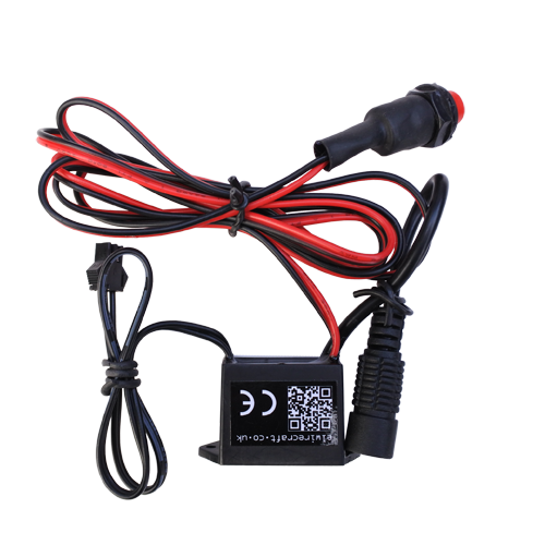 12v-small-adaptable water resistant driver inverter for up to 5m of el wire with trigger switch
