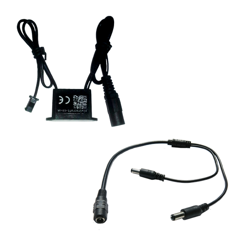 12v-small-adaptable water resistant driver inverter for up to 5m of el wire with 2-way splitter