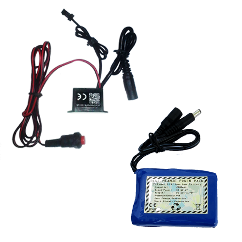 12v-small-adaptable water resistant driver inverter for up to 5m of el wire with trigger switch and 2800 li-ion rechargeable battery