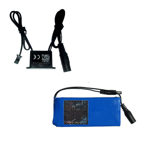 12v-small-adaptable water resistant driver inverter for up to 5m of el wire with 5000 li-ion rechargeable battery