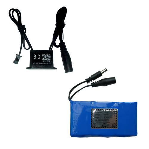 12v-small-adaptable water resistant driver inverter for up to 5m of el wire with thin 1800 li-ion rechargeable battery