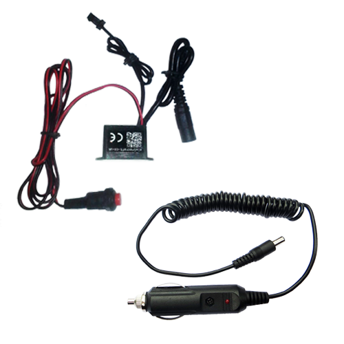 12v-small-adaptable water resistant driver inverter for up to 5m of el wire with trigger switch and car lighter adapter