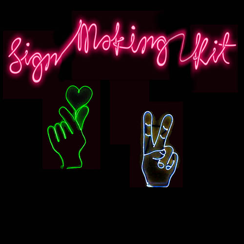 sign making kit made fro el wire for signwriting