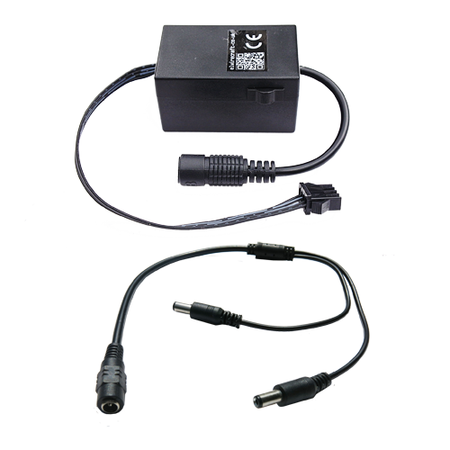 Adaptable chasing driver inverter for 5-15m of el wire with 12v 2 way splitter