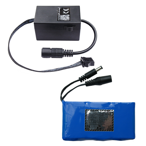 Adaptable chasing driver inverter for 5-15m of el wire with thin 1800 mAh li-ion rechargeable battery