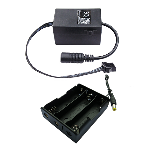 Adaptable chasing driver inverter for 5-15m of el wire with 18650 rechargeable battert box