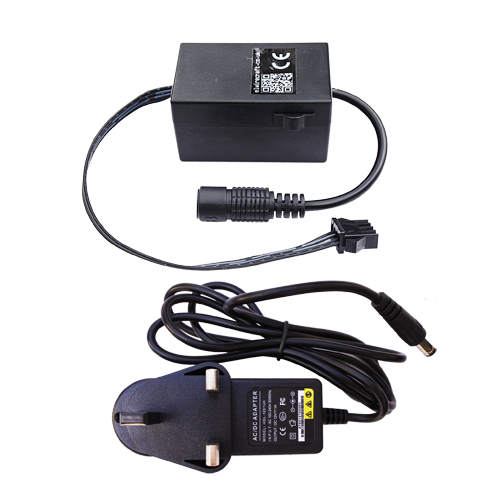 Adaptable chasing driver inverter for 5-15m of el wire with UK mains adapter plug
