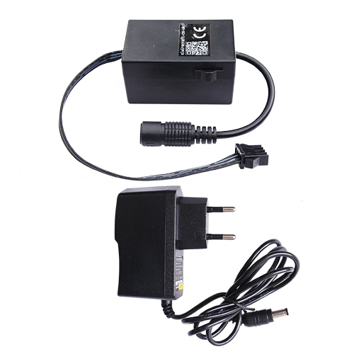 Adaptable chasing driver inverter for 5-15m of el wire with european mains adapter plug