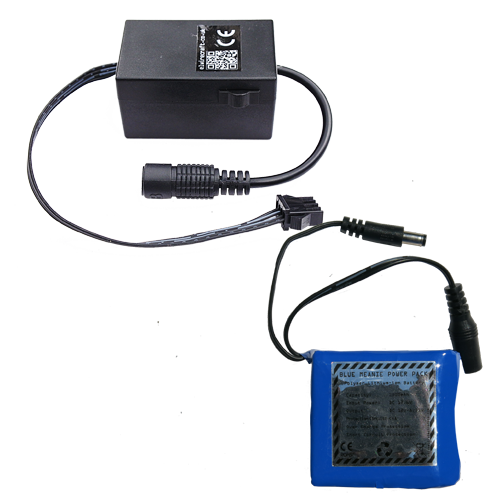 Adaptable chasing driver inverter for 5-15m of el wire with 2800 mAh li-ion rechargeable battery