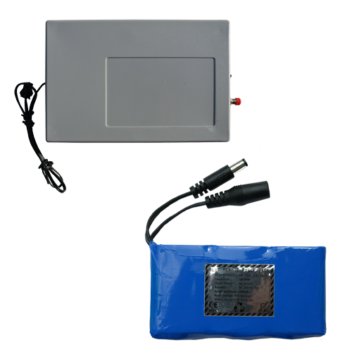 Adaptable driver inveter for 20-60m of el wire with thin 1800mah li-ion rechargeable battery