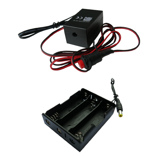 adaptable el inverter driver for 5-15m of el wire with trigger switch and 18650 rechageable battery box