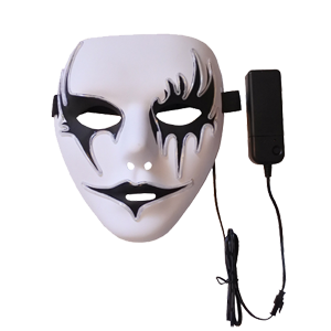 glowing and flashing Dark Angel mask great for parties or festivals