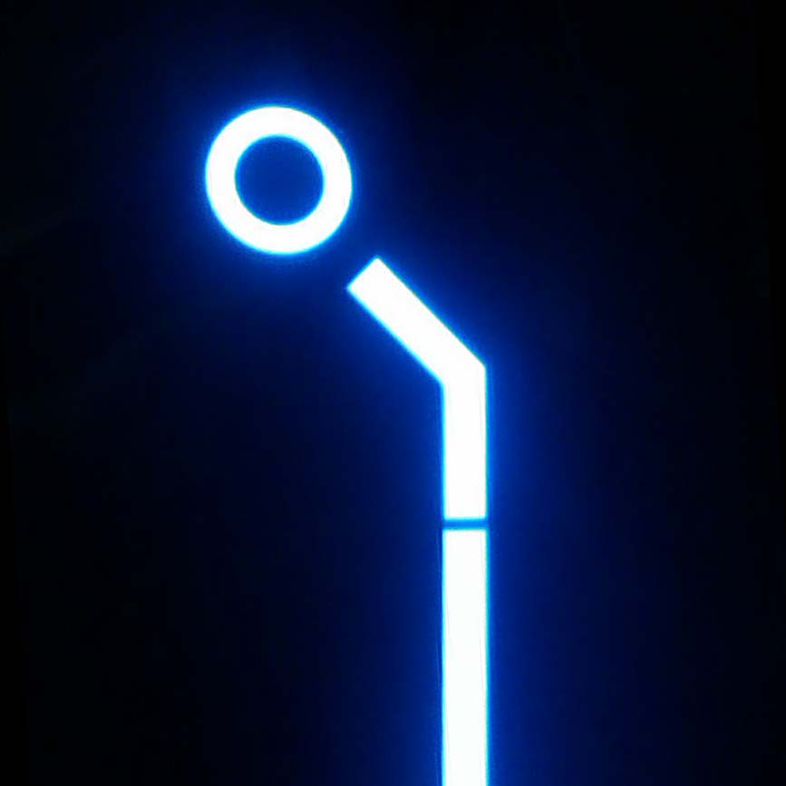 EL Hoop with some EL Tape in style of Tron