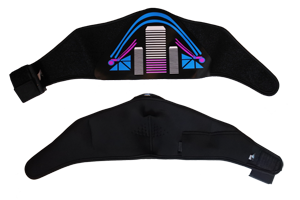 glowing and flashing sound activated mask great for parties or festivals