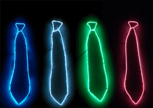 glowing el tie
