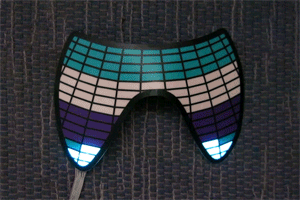 glowing and flashing sound activated mask great for parties or festivals