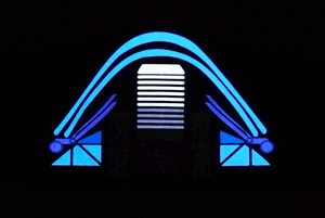 glowing and flashing sound activated pirate hat or mask great for parties or festivals