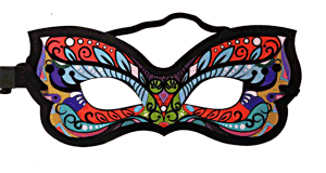 glowing EL party and festival or ball masks 