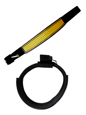 glowing and flashing sound activated mask great for parties or festivals