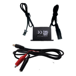 large 12v water resistant inverter with crocodile clips