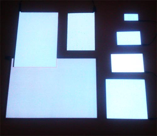White EL Panel in Many Sizes A6, A5, A4, A3, A2 and A1