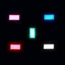 3x5cm El eyes for Tron costume