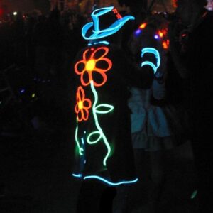 Burning Man Festival EL Wire Set for Clothing