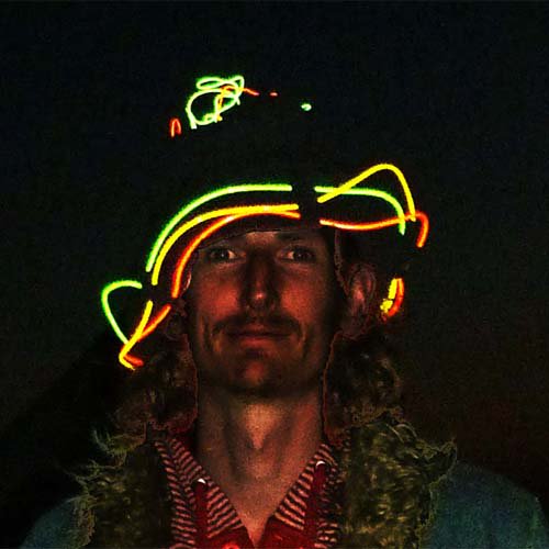 Festival EL Wire Set = 3 x 1metre EL Angel Hair + Driver