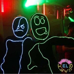 GLOW STICKMAN SET = 7.5 metres EL Wire + Driver