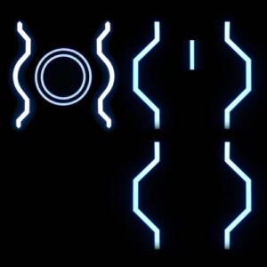 Siren Gem Glowing Tron EL Panel Set