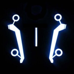 Sam Flynn Tron - FRONT Replica EL Panel Costume + Driver