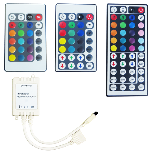 ir remotes and controllers for rgb led 5050