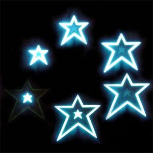 el moving panel of glowing stars