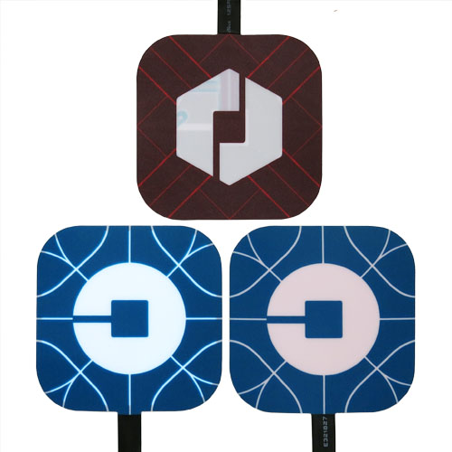 New Square Glowing Uber Logo