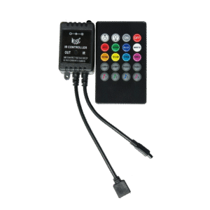 Infer-red remote sound activated controller for LED Lights