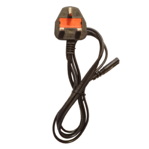 figure of 8 power lead with UK Plug IEC C7
