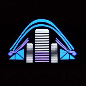 el-glowing, sound activated techno pirate hat or mask